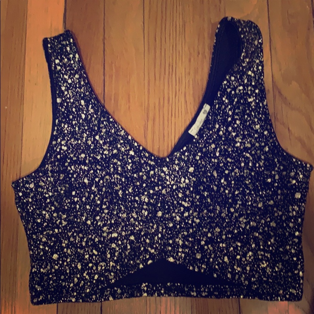 Sequins crop top